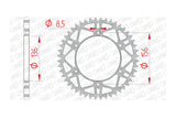 Rear Sprocket Afam steel self-cleaning 50 teeth Beta / Sherco