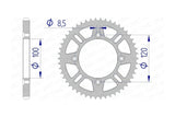 Rear Sprocket Afam aluminium 428 / 47 teeth RM / YZ 85