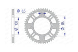 Rear Sprocket Afam aluminium self-cleaning 420 / 51 teeth KX 80 / 85