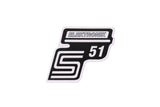 Sticker S51 Elektronik silver Simson