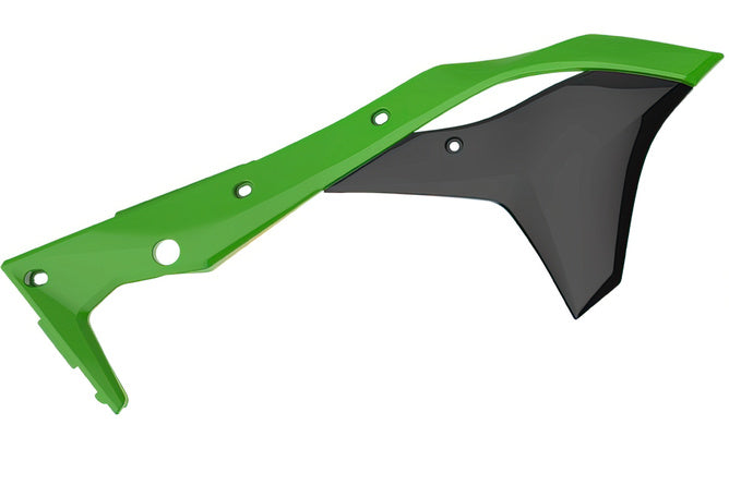 Sidopaneler fram Polisport originalfärg (2017) grön / Kawasaki KXF 250