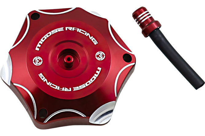 Bränslelock aluminium Moose Racing Honda CRF 250 / 450 röd