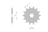 Front Sprocket Afam 14 teeth KX 125