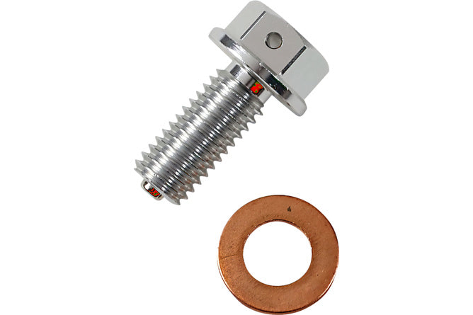 Oljeavtappningsskruv magnetisk Moose Racing KLX 450 silver