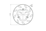 Brake Disc rear 185mm NG Brake Disc Rieju Spike