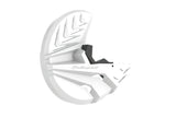 Brake Disc Guard + Fork Shoe Protectors Polisport white Honda CRF 450 / 250