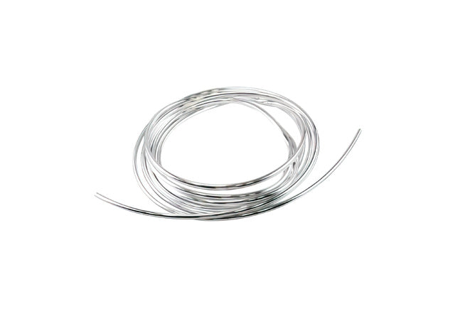 Maskering Schlauch för svetsfogar (tank) kromfärgad plast 10mm (5 meter rulle)