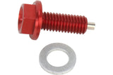 Oil Drain Screw magnetic Moose Racing red Honda CRF 2009-2017