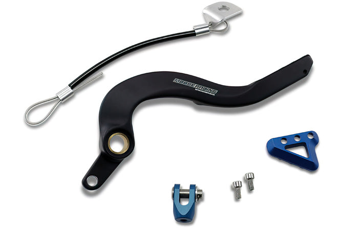 Bromspedal aluminium Moose Racing YZF / WRF 250 blå