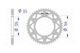 Rear Sprocket Afam aluminium 51 teeth Suzuki RM-Z 250 / 450