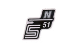 Sticker S51 N silver Simson