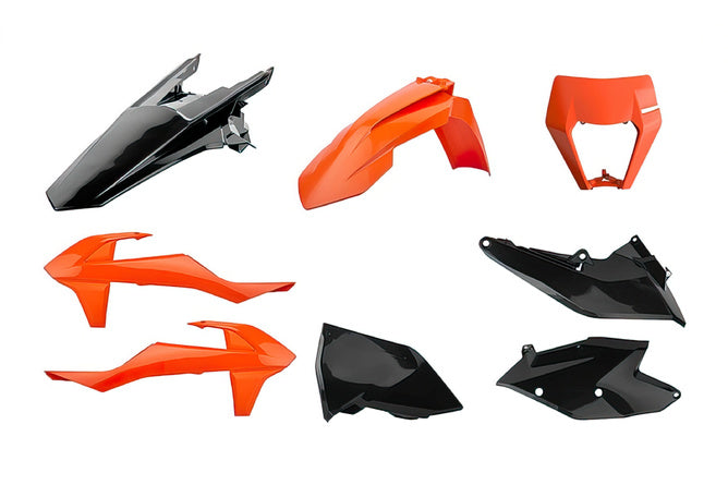 Fairing Kit Polisport Enduro orange / black KTM EXC / EXC-F