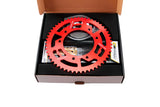 Chain Kit aluminium red 14x53 - 420 Doppler Derbi Senda DRD
