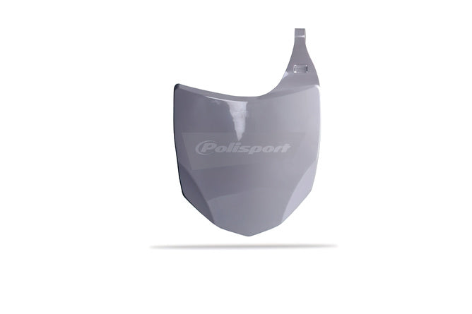 Nummerplåt front Polisport KXF 250 / 450 09-12 vit