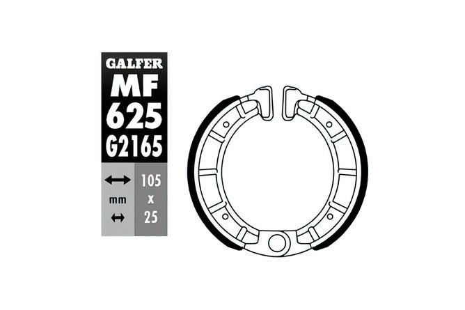Bromsbelägg fram / bak Galfer 18 Derbi Vamos / Variant / Fenix 50