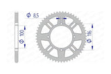 Rear Sprocket Afam aluminium self-cleaning 420 / 50 teeth KX 80 / 85