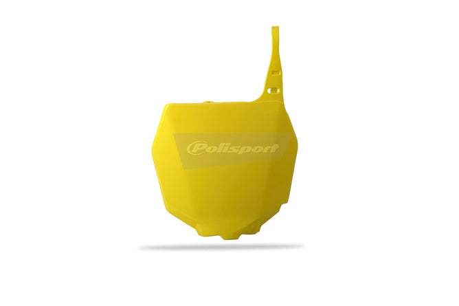 Nummerplåt fram Polisport RM 125-250 01-08 gul