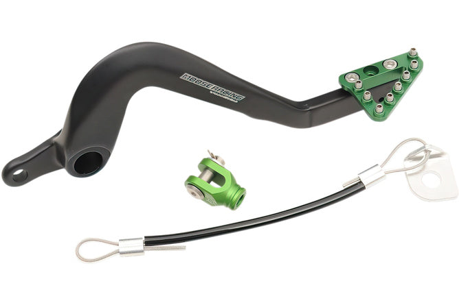 Bromspedal aluminium Moose Racing KX 85 Kawasaki grön
