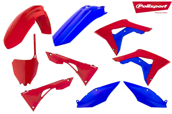 Fairing Kit Polisport röd / blå Honda CRF250 / 450R