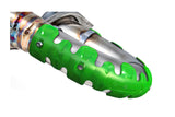 Exhaust Pipe Guard Polisport long green