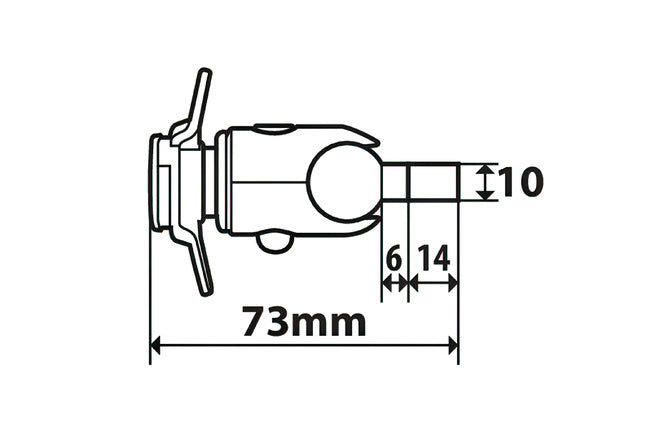 Smartphonehållare Opti Screw M6
