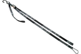 Carabiner Tension Straps extra strong 213cm black