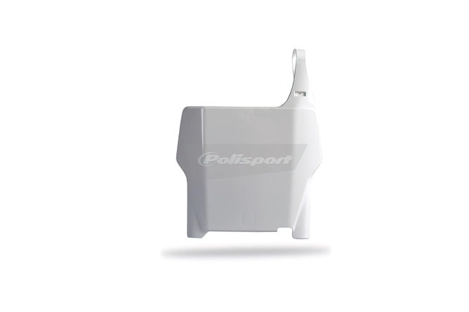 Nummerplåt fram Polisport CR 125-250 04-07 vit