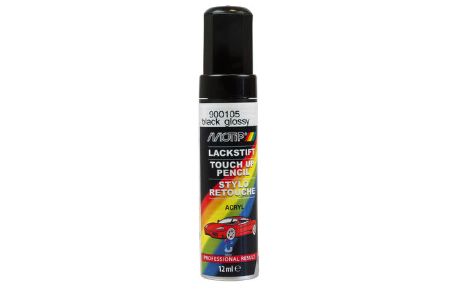 Touch-up pen Motip glänsande svart 12ml