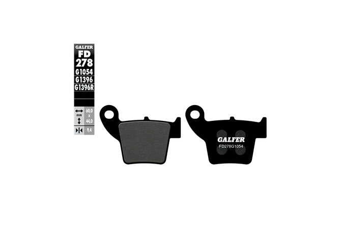 Bromsbelägg Galfer semi-metall bak Honda CR / CRF