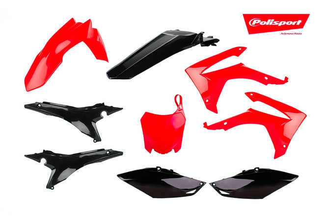 Plastkit Polisport röd / svart Honda CRF250 / 450R 2013-2017