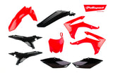 Plastic Kit Polisport red / black Honda CRF250 / 450R 2013-2017