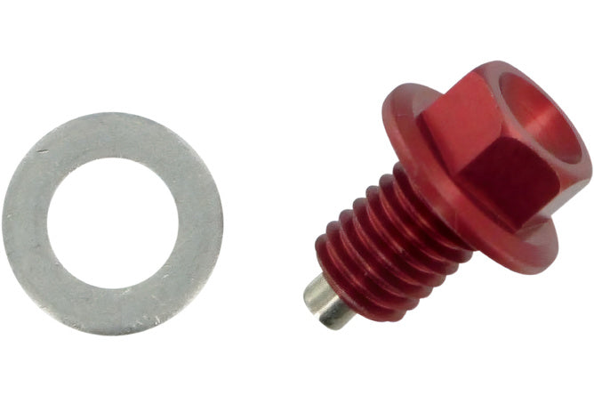Oljepåfyllningsskruv magnetisk Moose Racing röd Kawasaki / Suzuki