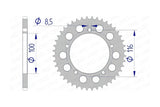 Rear Sprocket Afam aluminium 44 teeth KX 60