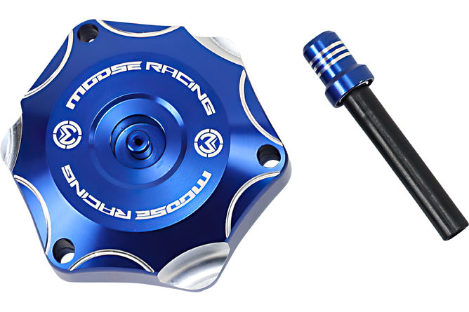 Bränslelock aluminium Moose Racing Yamaha YZ 65 blå