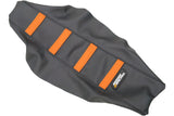 Seat Cover ribbed Moose Racing SX 50 black / orange