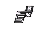 Sticker S50 B white Simson