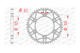 Rear Sprocket Afam steel self-cleaning 51 teeth KTM / Husqvarna