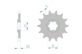 Front Sprocket Afam 15 teeth Husqvarna CR / WR 250 1991-1998