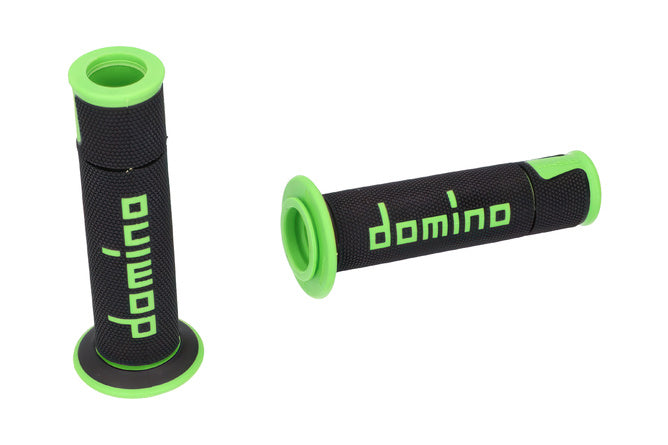 Grips Domino A450 On-Road Racing svart / grön (öppna ändar)
