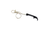 Keychain bottle opener black
