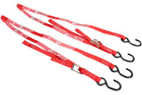Tension Straps extra strong 213cm red
