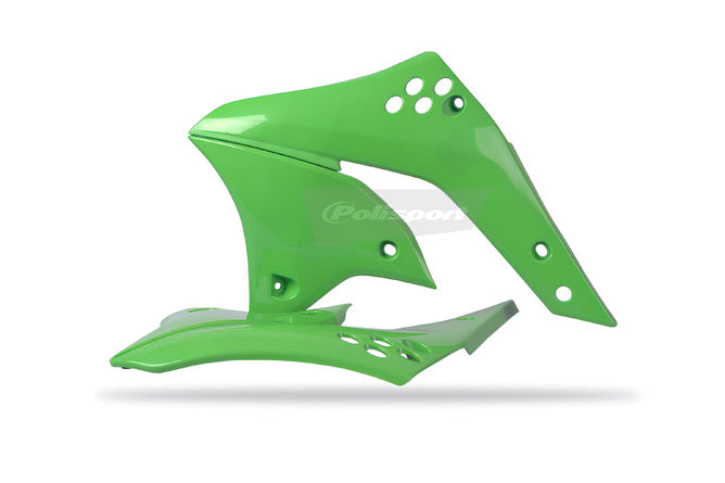 Fram Sidopaneler Polisport grön Kawasaki KXF 250 2006-2008