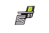 Sticker S51 B neon yellow Simson