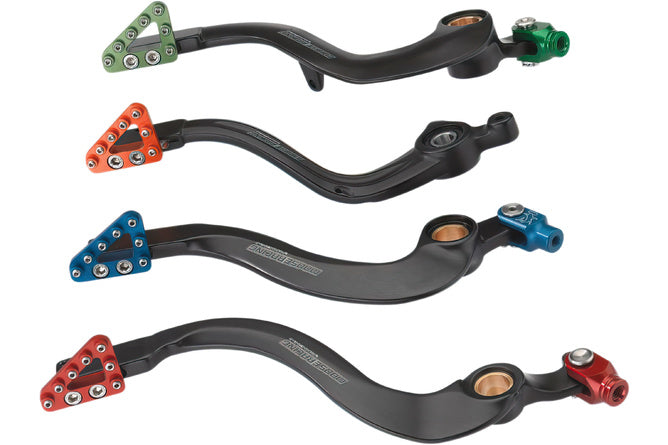 Bromspedal aluminium Moose Racing Yamaha YZ / YZF blå