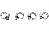Hose Clamps stainless steel 7-17 mm (x4)