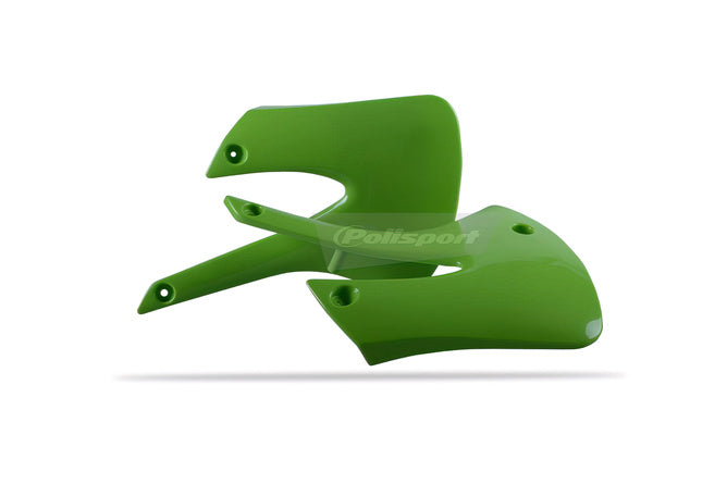 Sido paneler fram Polisport grön Kawasaki KX 85
