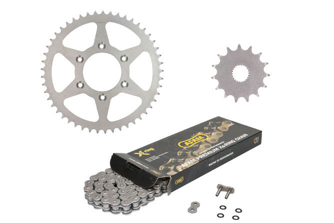 Chain Kit AFAM XS-Ring extra förstärkt 15x49 Aprilia RX125 2008 - 2010