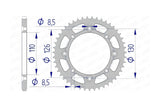 Rear Sprocket Afam aluminium 420 / 46 teeth KX 65
