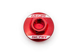 Oil Filler Cap Scar aluminium GasGas MC / MC-F red