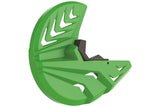 Brake Disc Guard front Polisport green Kawasaki KXF 250 / 450